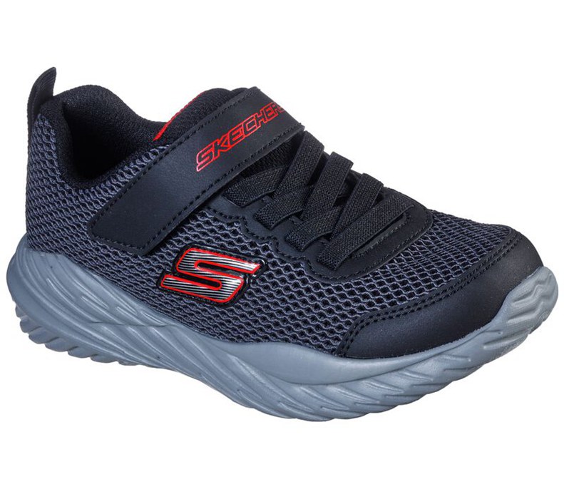 Skechers Nitro Sprint - Krodon - Boys Sneakers Black/Red [AU-XX1769]